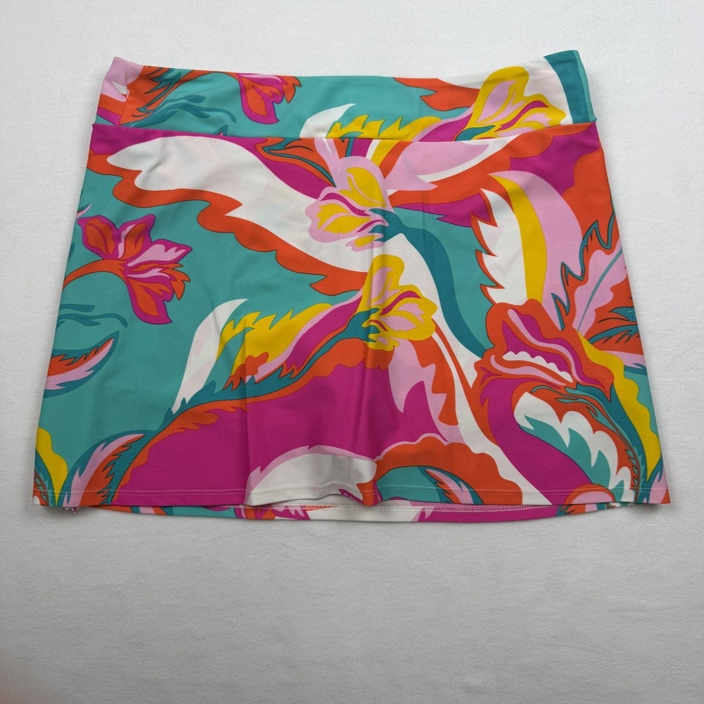 Jude Connally Skort Womens Large Multicolor Floral Golf Tennis Made USA - Picture 2 of 12